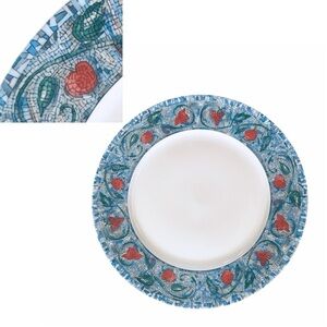 One Salad Plate Haviland Fruits et Mosaique de Marie Limoge France No Trim 8.5”